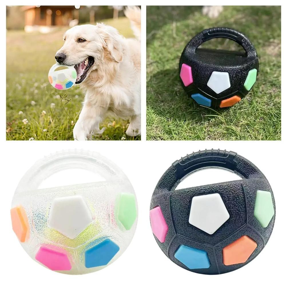 Köpek Oyuncakları Saplı Futbol Topu Dış Mekan Sesli Yüzen Çekişme Köpek Çekme Oyuncağı Küçük Orta Büyük Irk Oyun Hediyeleri