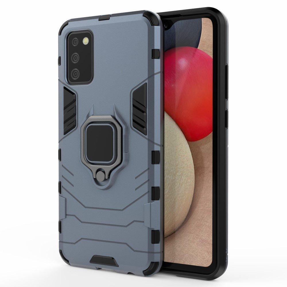 Samsung Galaxy A02S Case, Kickstand Ring, Blue