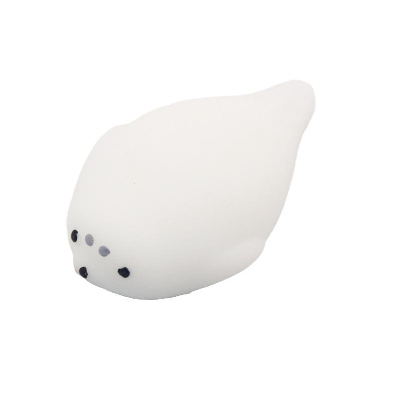 Japan Moe Small Animal Squeeze Toy: Soft Rubber Dumpling Peach