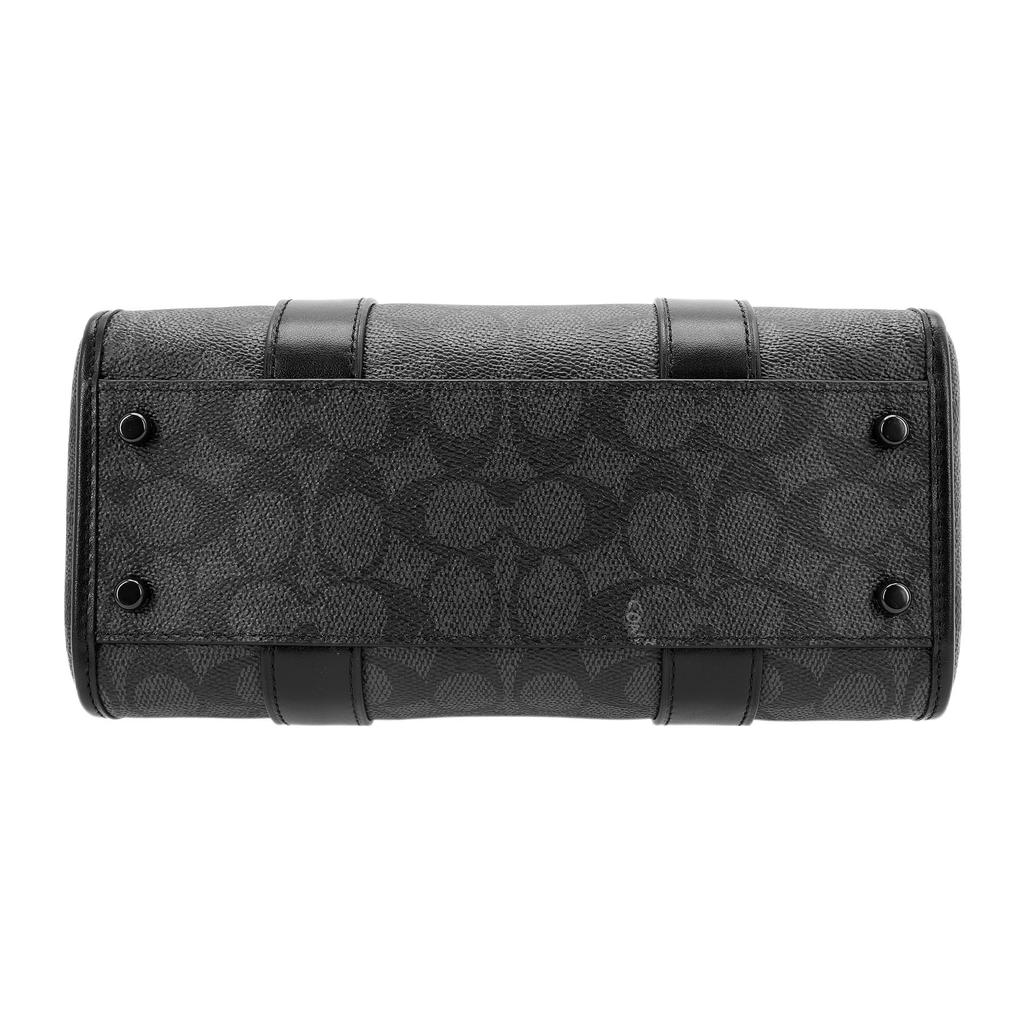 New COACH Gotham Coated Canvas Handbag, Shoulder Bag, Crossbody Bag Medium Size Men's Lead Gray CA186-CHR