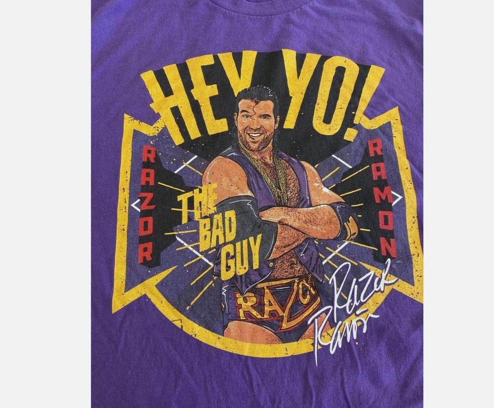 VTG Bad Guy Razor Ramon Scott Hall Shirt Short Sleeve Purple Men S-45XL Unisex T-Shirt XL