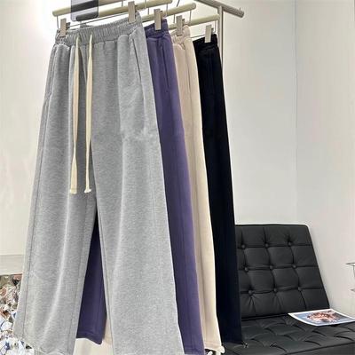 Extra große 300 Catty Hose mit elastischem Bund und weitem Bein und Kordelzug für Frühling/Herbst – vielseitige Freizeit-Sportbekleidung