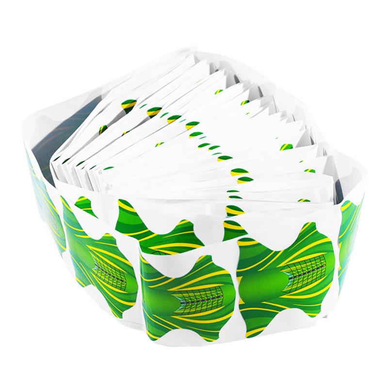 100 Pcs / Set Nail Holder Phototherapy Extension Butterfly Square Paper Holder Manicure Tool