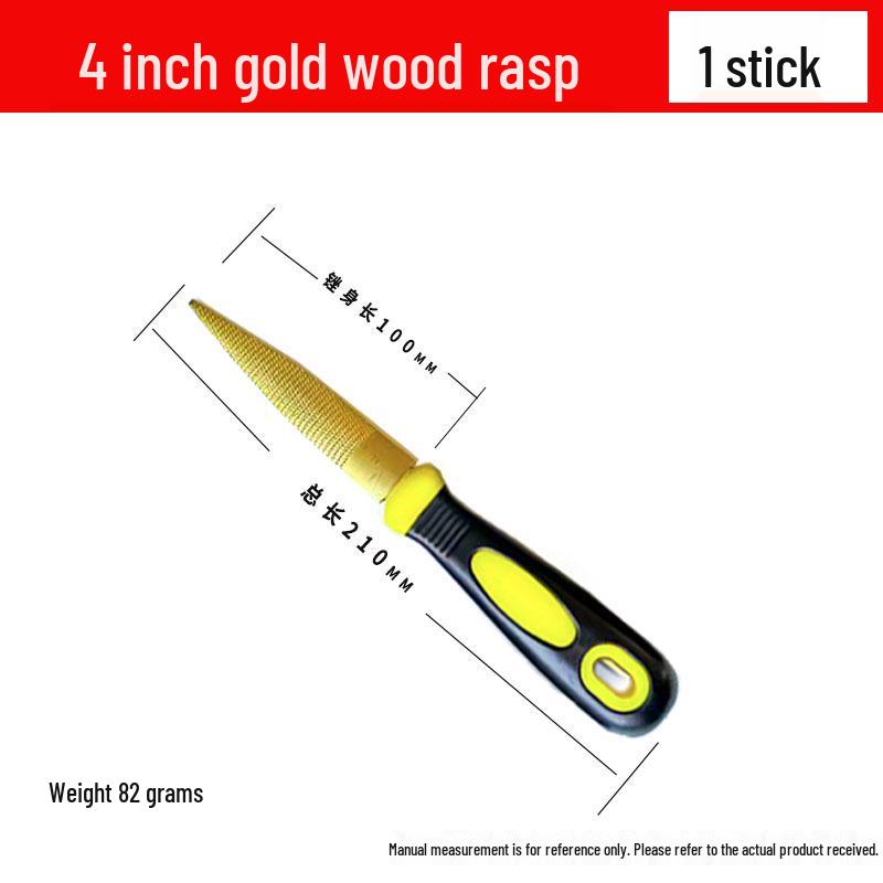 Golden Rosewood Fine-Tooth Half-Round Hardwood Carving Rasp Carbon Tool