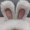Plush Cute Rabbit Hat for Cats and Small Dogs Cat Decoration Accessories Soft Pet Supplies Cat Head Cover Hat