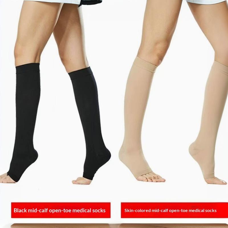 1Pair High Pressure Compression Prevent Socks Open Toes Reduce Vascular Symptoms For Both Men Women