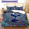 Tottenham Hotspur F.C Design Printed Pattern Duvet Cover Set – Includes 1 Duvet Cover and 2 Matching Pillowcases Bedroom Decor Christmas Gifts