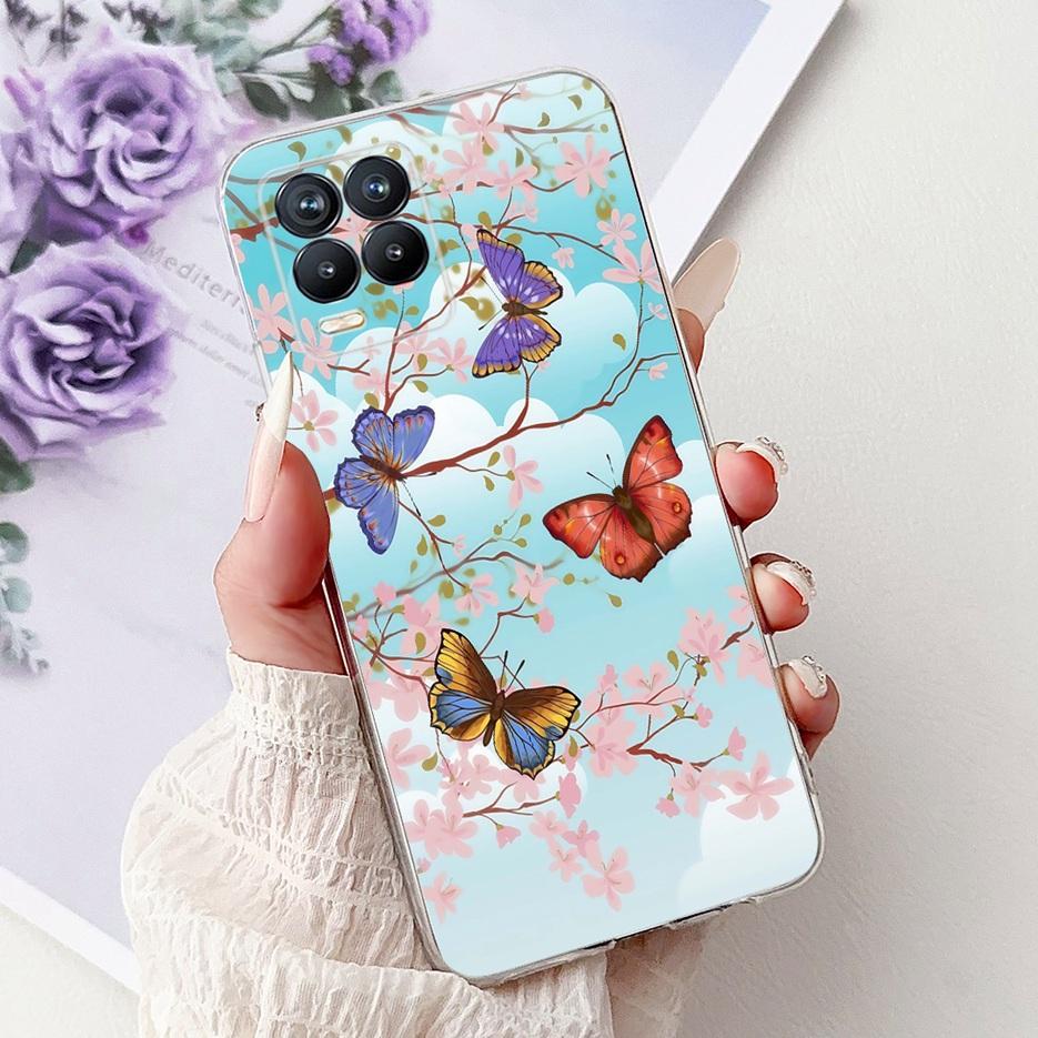 For Realme 8 4G Case Realme8 Pro RMX3081 Popular Fashion Painted Cover Soft Slim Phone Case For Realme 8 Pro Realme8 8i 4G Shell