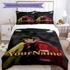 Cristiano Ronaldo 29 Customize Your Name Bedding Set Breathable Duvet Cover with Pillowcases Home Decoration Birthday Gift