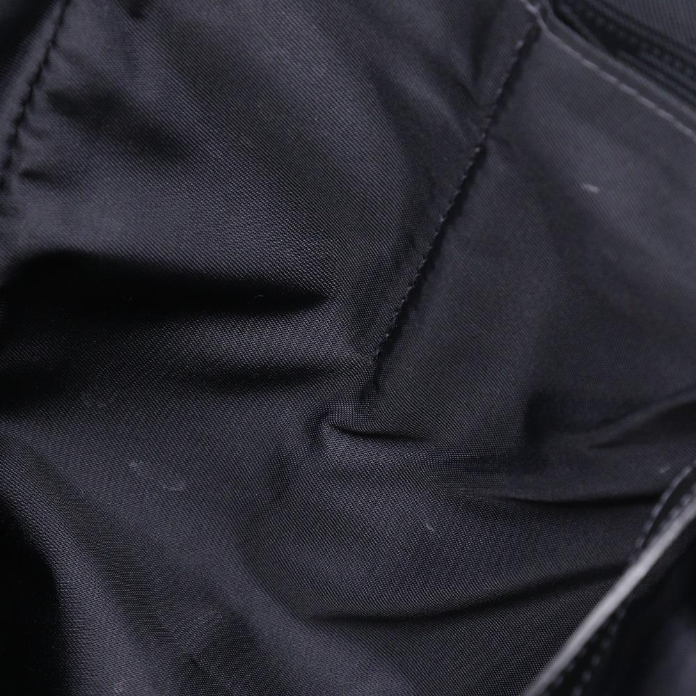 CHANEL Tote MM Tote Bag A15991 New travel line black Nylon canvas Women Used