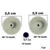 ESC EGE36 Speedometer Euro KM Odometer Gear for Mercedes W124 E500 W126 W107 560SL