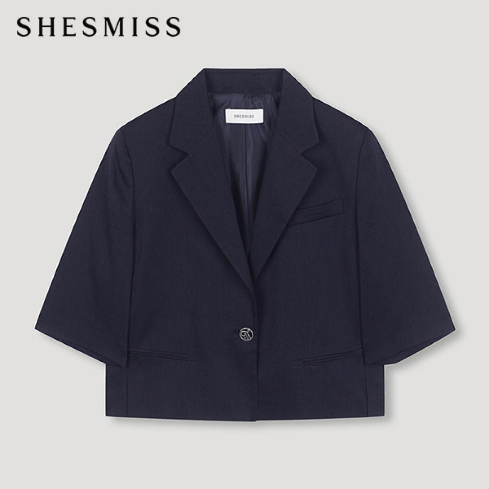 

Укороченная куртка Shs Miss Linen с короткими рукавами Swwjkn21750 Dn DARK NAVY/55