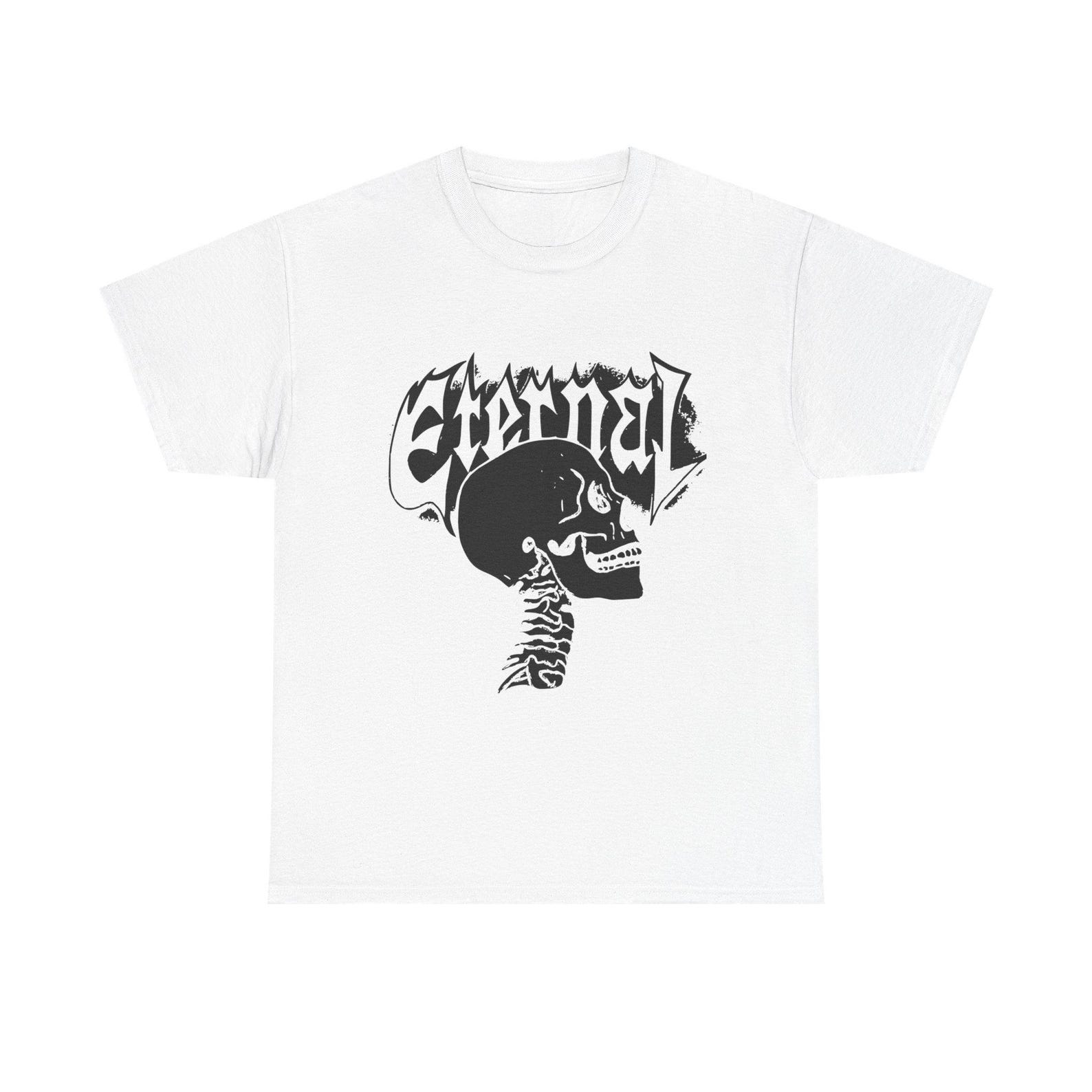 Eternal Skeleton Unisex Tee, Graphic Tee, Halloween Shirt, Gothic Apparel, Casual Wear, Summer Fashion S