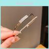 Copper Zircon Square Bangle For Women With Elegant Design For Office Wear