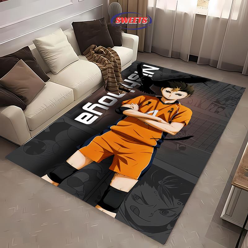 Haikyu Koberec Novinka! Protiskluzová Zvuková Izolace, Koberec do Obývacího Pokoje Ložnice K Posteli a do Kancelářských Prostor, Odolná Pratelná Podložka