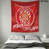 Girona FC poster Wall Hanging Printed Fabric Blanket Decorative Tapestries for Bedroom Living Room Home Decor