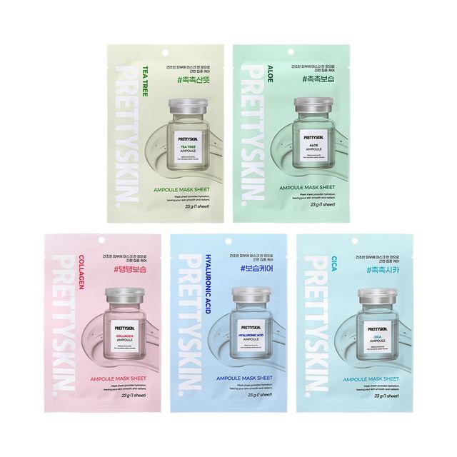 Pretty skin - Ampoule Mask Sheet - 5 Types Tea Tree