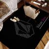 V-Volcom LOGO Long Rugs Cheaper Anti-slip Modern Living Room Balcony Printed Bedside Area Rugs