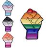 Eyecatching And Vibrant Hand Gesture Chest Pin Colorful Alloy Brooch For Decor Creative