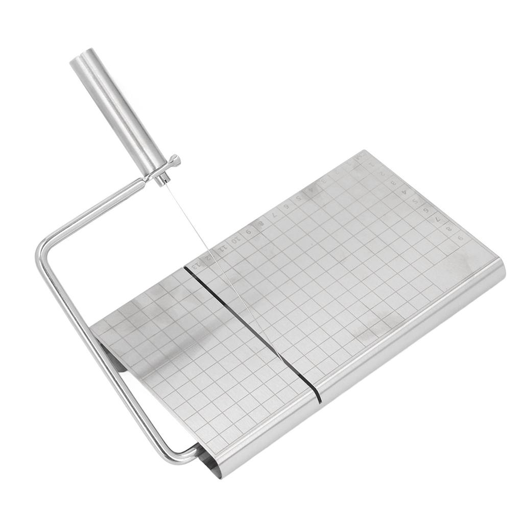 Käseschneidebrett aus Edelstahl mit 5 Ersatzdrähten, Mehrzweck-Präzisionswaage für Cheddar 