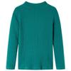 Children's Long-sleeved Ribbed Knit T-shirt 4 Colors and 5 Sizes Available