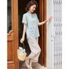 Paster New Chinese Style Embroidered Summer Outfit Set for Mothers