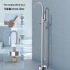 TaiJuFu MLJ-102 Chrome Dual Function Floor-Standing Bathtub Faucet