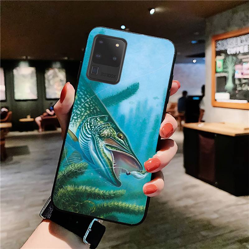 

Чехол для телефона с рисунком рыбалки для Samsung S20 lite S21 S10 S9 plus для Redmi Note8 9pro для Huawei Y6 Y7 prime 2019