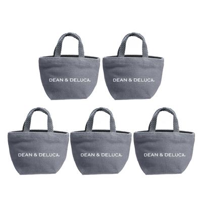 Tote Bag Mini Charcoal Set of 5 [Dean & Deluca]