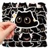 10/20/40pcs Kawaii Cute Cartoon Black Cat Stickers Funny Graffiti Decals DIY Water Bottle Phone Suitcase Sticker Decoration Toy