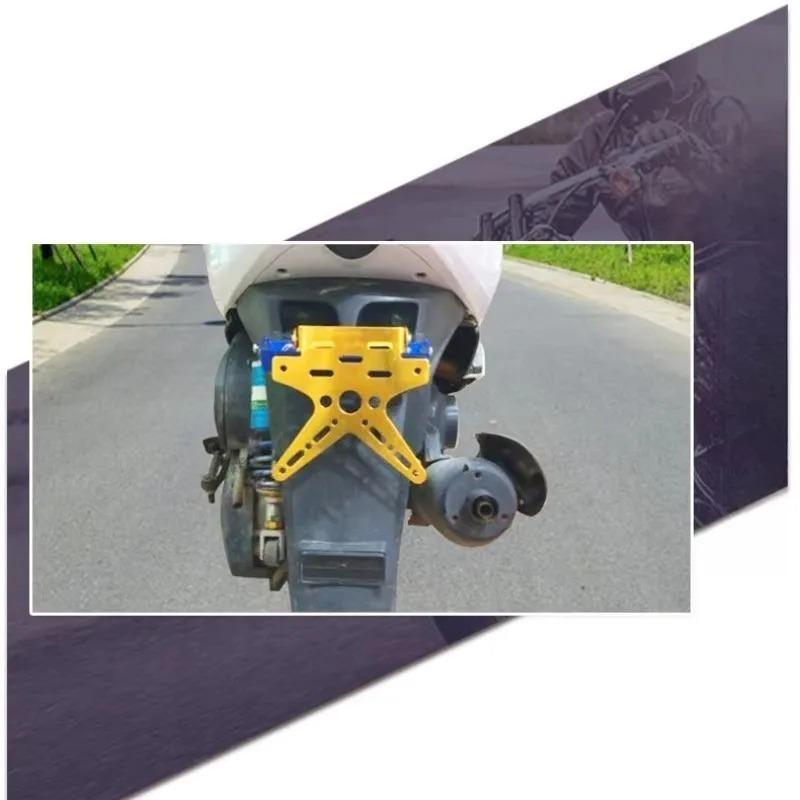 1pcs for Motorcycle Rear License Plate Frame Motorbike Scooter Number Plate Holder 5 Colors Electroplate Aluminum Alloy New