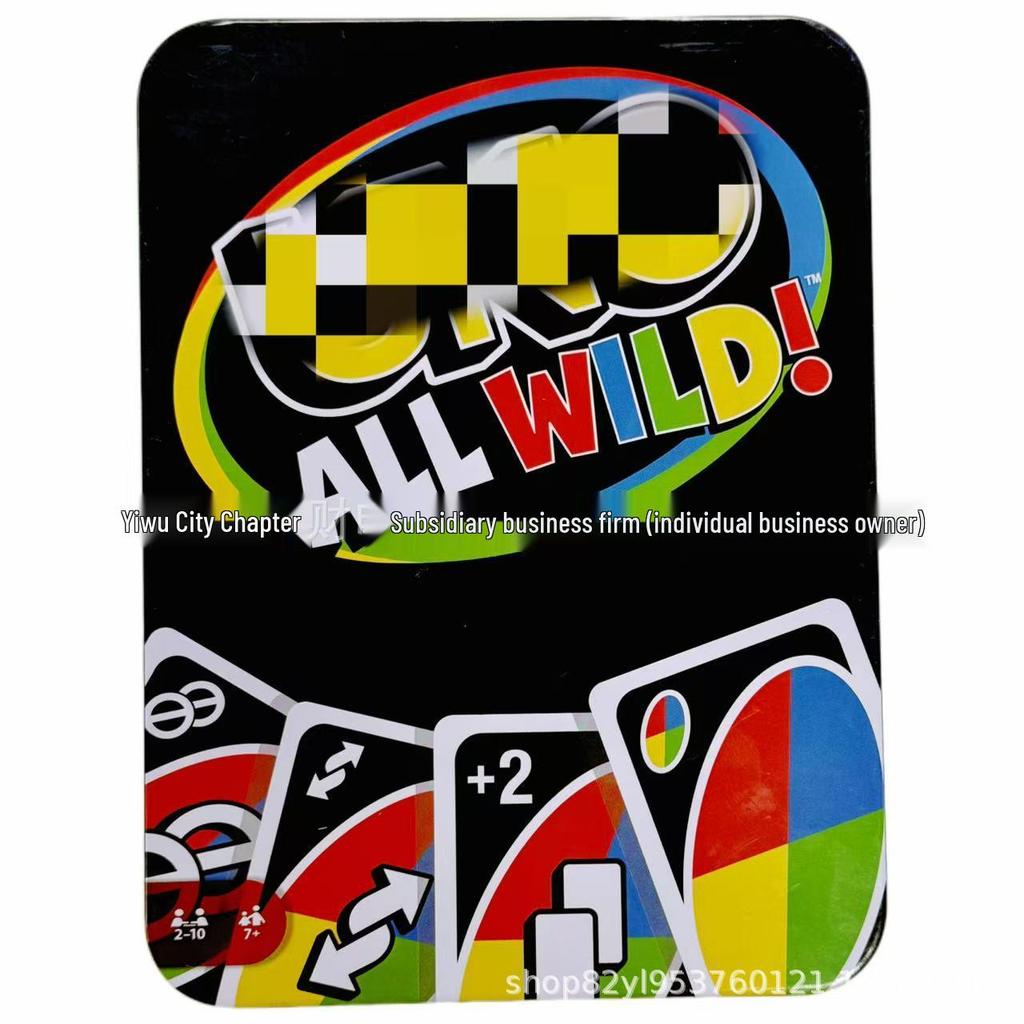 UNO Waterproof Tin Box Series: Popular Board Game Cards for Team Building & Family Gatherings