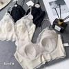 2025 New Travel Quick-Dry Underwear Mesh Thin Rabbit Ear Cup Breathable Underwear Women's Beautiful Back Seamless Bra 6081