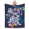 Digimon Adventure Blanket Soft Warm Aesthetic Plush Throw Blanket For Children Couch Bed Flannel Bedspread Bed Cover