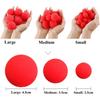 10pcs Magic Sponge Ball Red Magic Props Comedy Tricks Finger Sponge Play Ball Gift for Kid Halloween Party Masquerade