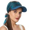 UV Protection Baseball Hijab Cap Breathable Chiffon Printed Visor Hat Travel