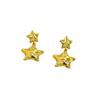 Manufacturer Supply Niche Design Fashion Personality Shining Zircon Star Earrings Light Luxury Earrings Spot