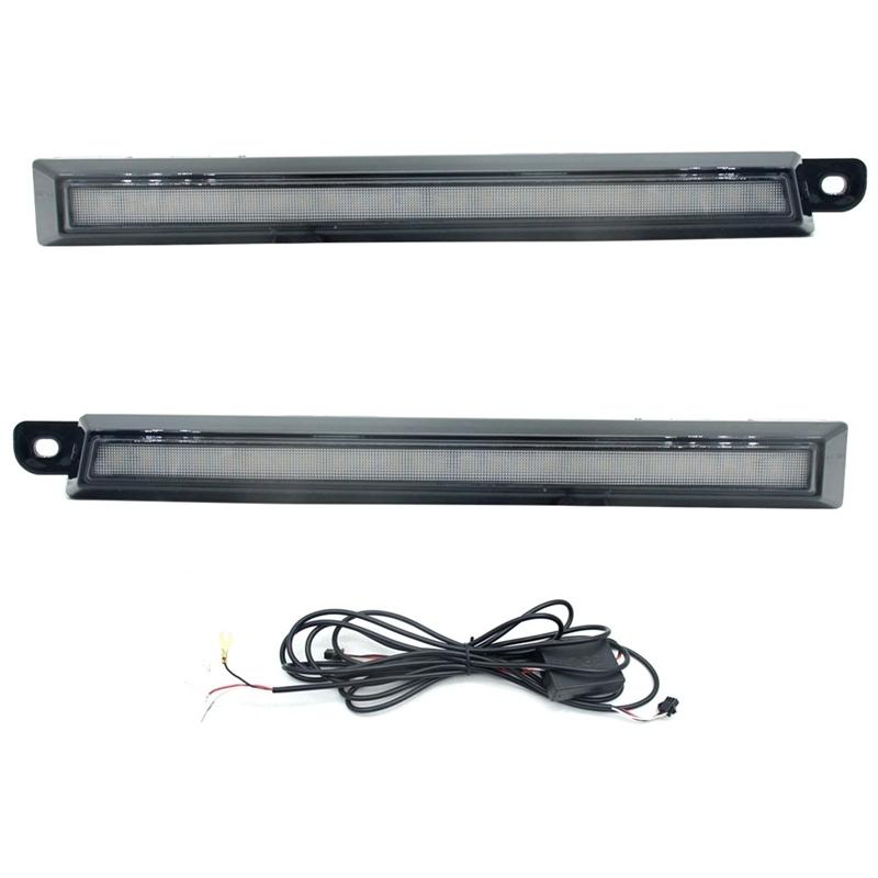 LED Front Side Marker Daytime Running Lamp Amber Sequential Turn Signal Light For Toyota Tacoma 1998-2000-A58X