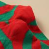 Christmas Green Red Cotton Stocking Striped Over The Knee Bowknot Long Socks