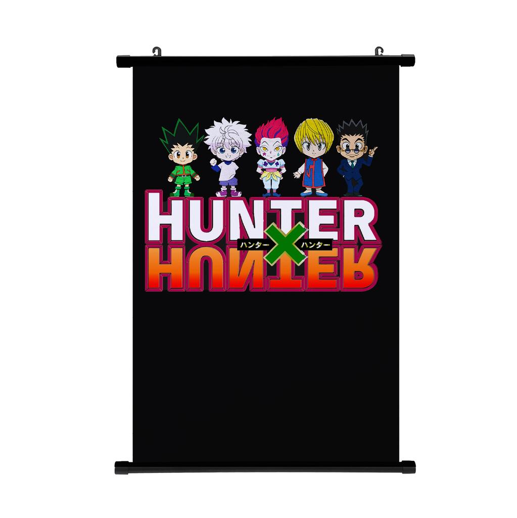 HUNTER X HUNTER Painting Scroll Poster Gon Freecss Killua Hisoka Home Decor Hanging Painting Boys Girls Scroll Poster