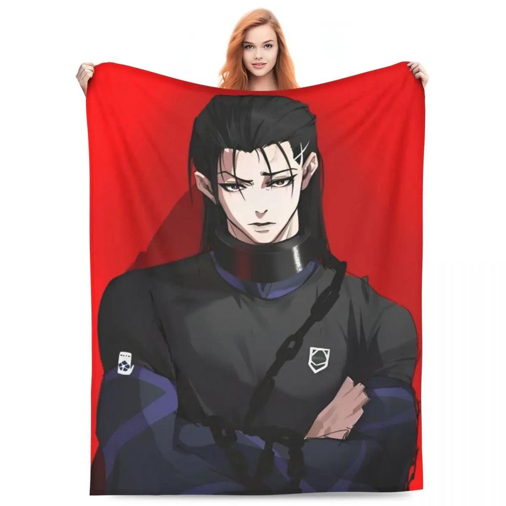 Blue Lock 2 Blankets Manga Anime Plush Novelty Breathable Throw Blanket for Home Restaurant Spring/Autumn