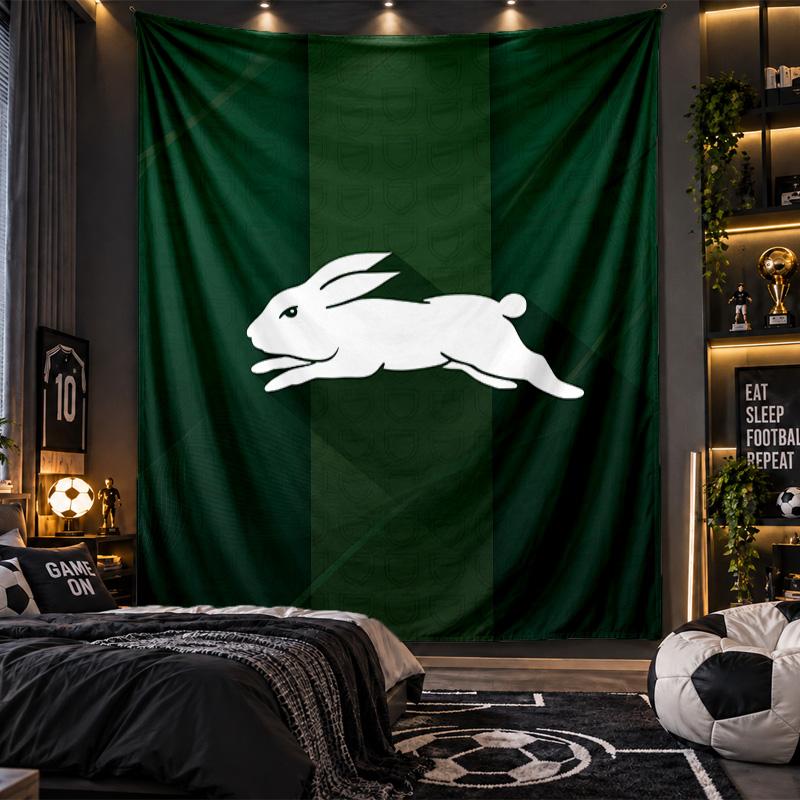 Wall Hanging Tapestry South Sydney Rabbitohs Print Cloth for Living Room Bedroom Home Decor