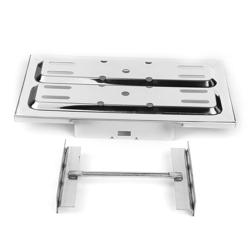 Battery Tray Stainless Steel Universal Polished Holder Hold Down Kit 7 1 2 X 13 1 4in