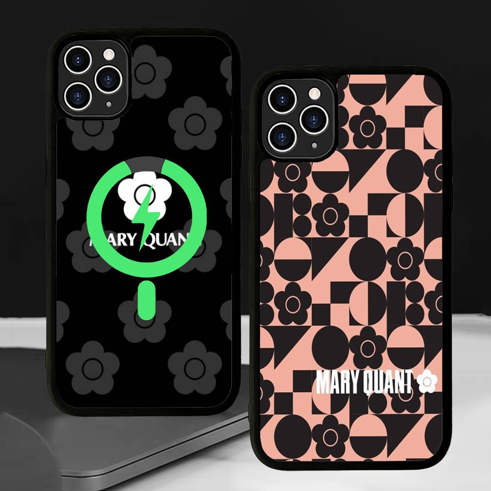Fashion M-Mary Q-Quant For Magnetic Wireless Phone Case For IPhone 17 16 15 14 13 12 11 Pro Max Plus Mag Phone Cover