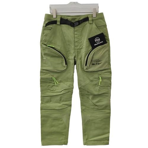 Nike ISPA Series Casual Pants With Belt Zipper and Patch M зелёный