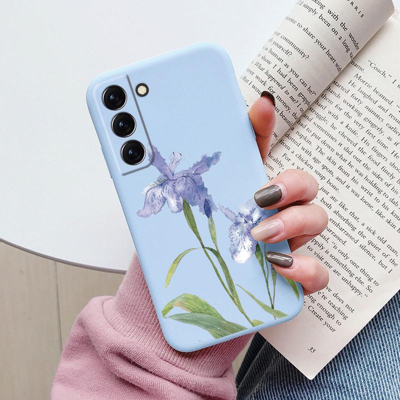 Case For Samsung Galaxy S22 S 22 Plus Ultra Phone Cover Cute Cartoon Candy Painted Soft TPU Coque For Samsung S24 S25 Plus Funda