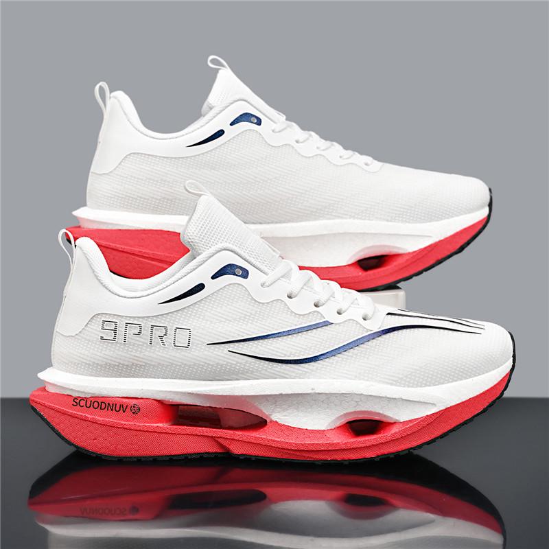 Scarpe da Corsa da Gara con Piastra in Carbonio per Ragazzi - Ultraleggere, Ammortizzanti, Mesh Traspirante per Bambini Medi e Grandi