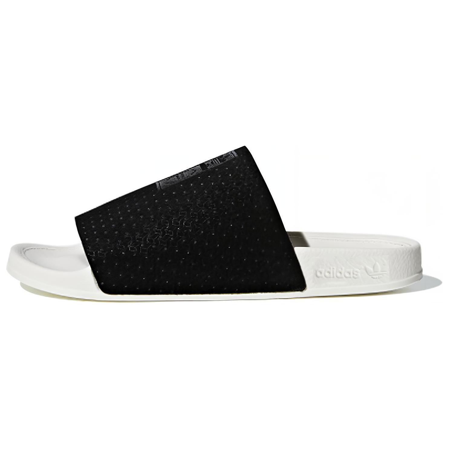 Adidas Originals Adilette Luxe Black White Women s CG6554 38