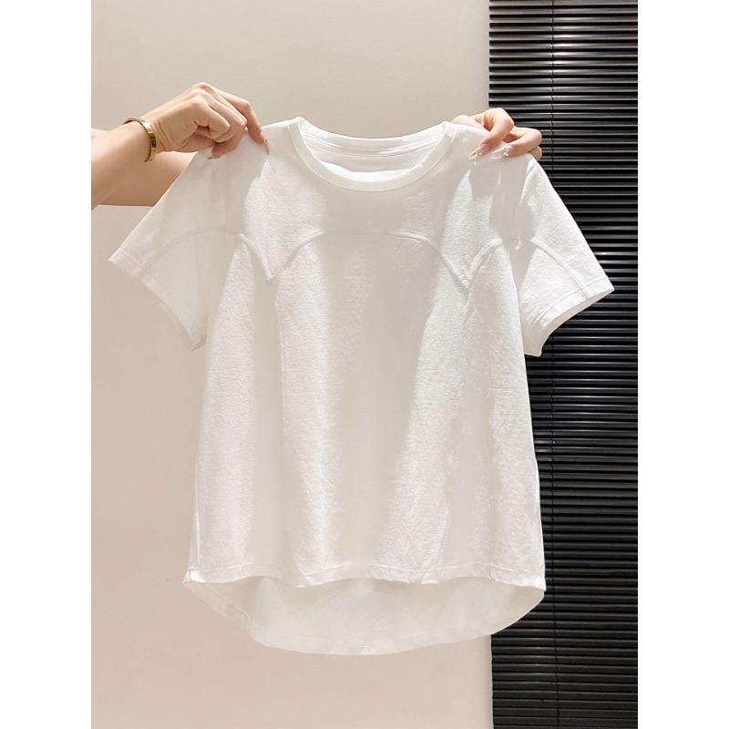 Women Breathable Loose Quick Dry Casual Summer Short Sleeve Sports T Shirt M белый