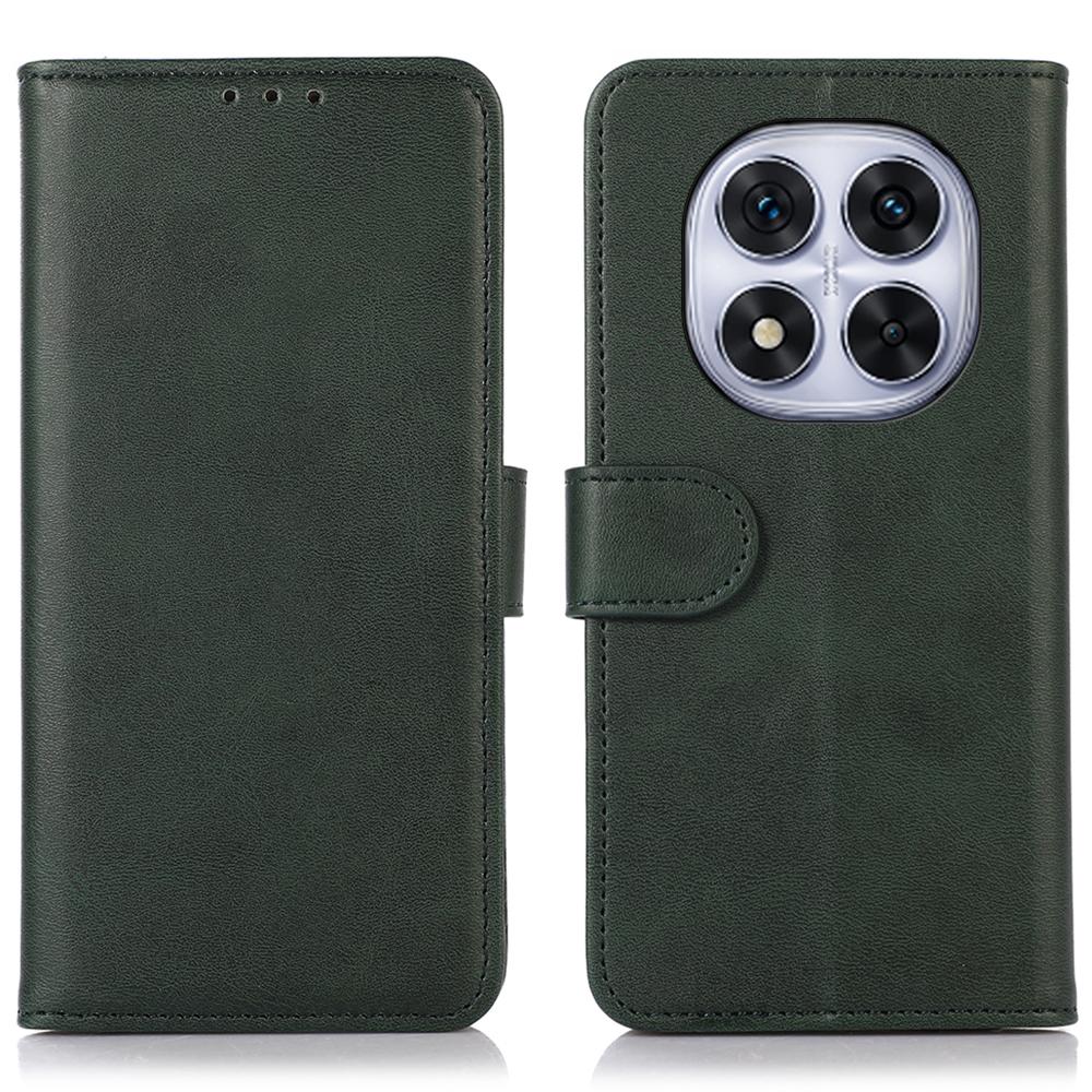 For Xiaomi Redmi Note 14 Pro 5G/Poco X7 5G Case Cowhide Texture Leather Wallet Phone Cover with Stand